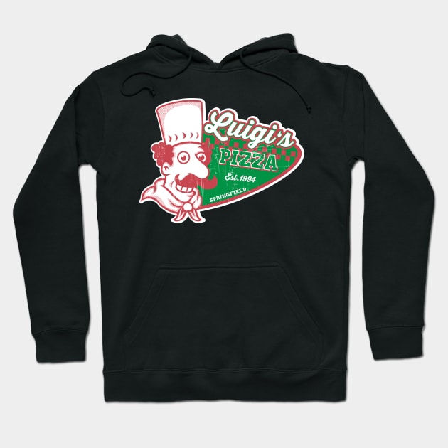 Luigi's Pizza Hoodie by carloj1956